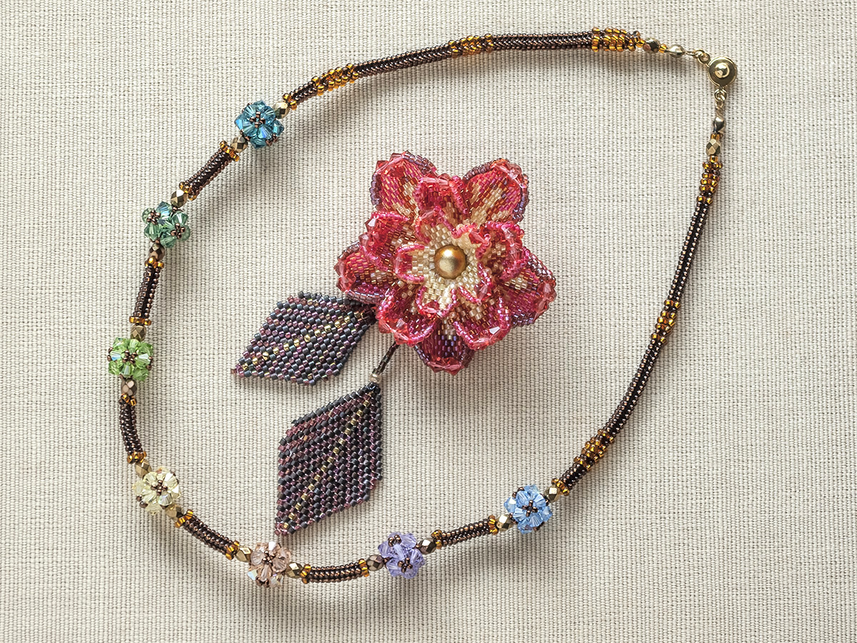 7色のスワロボールチョーカー＆コサージュセット